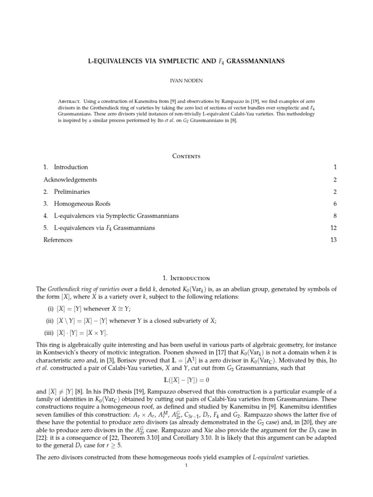 2512.16507v1 | PDF | Representation Theory | Geometry