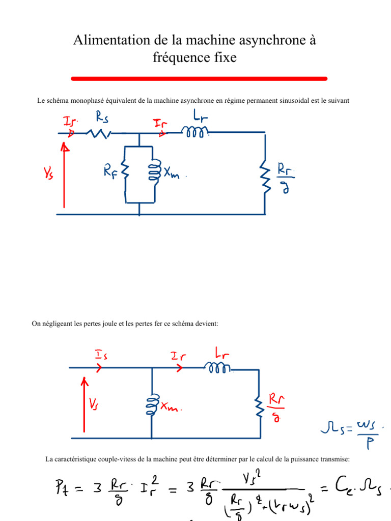 Alimentation des machines asynchrones | PDF