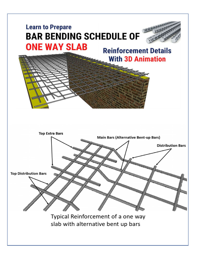 One-Way Slab Reinforcement Calculation | PDF