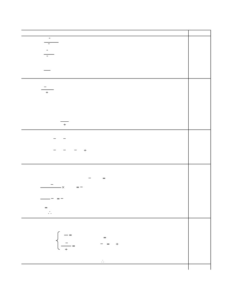 Mathematics CP Paper 1 Marking Scheme | PDF | Mathematics | Elementary ...