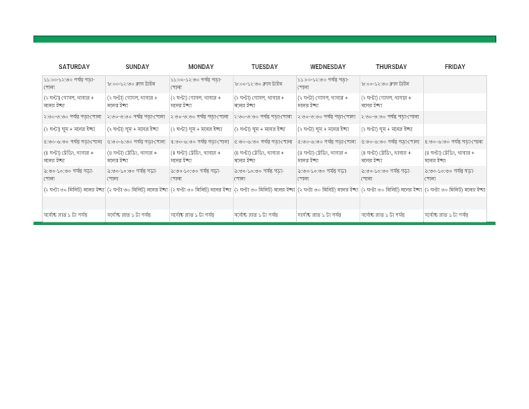 Daily Routine | PDF
