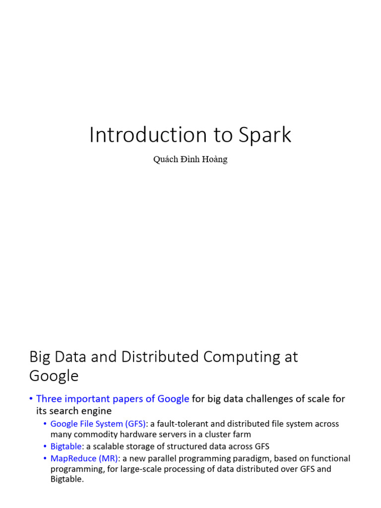 2. Introduction to Spark | PDF | Apache Spark | Apache Hadoop