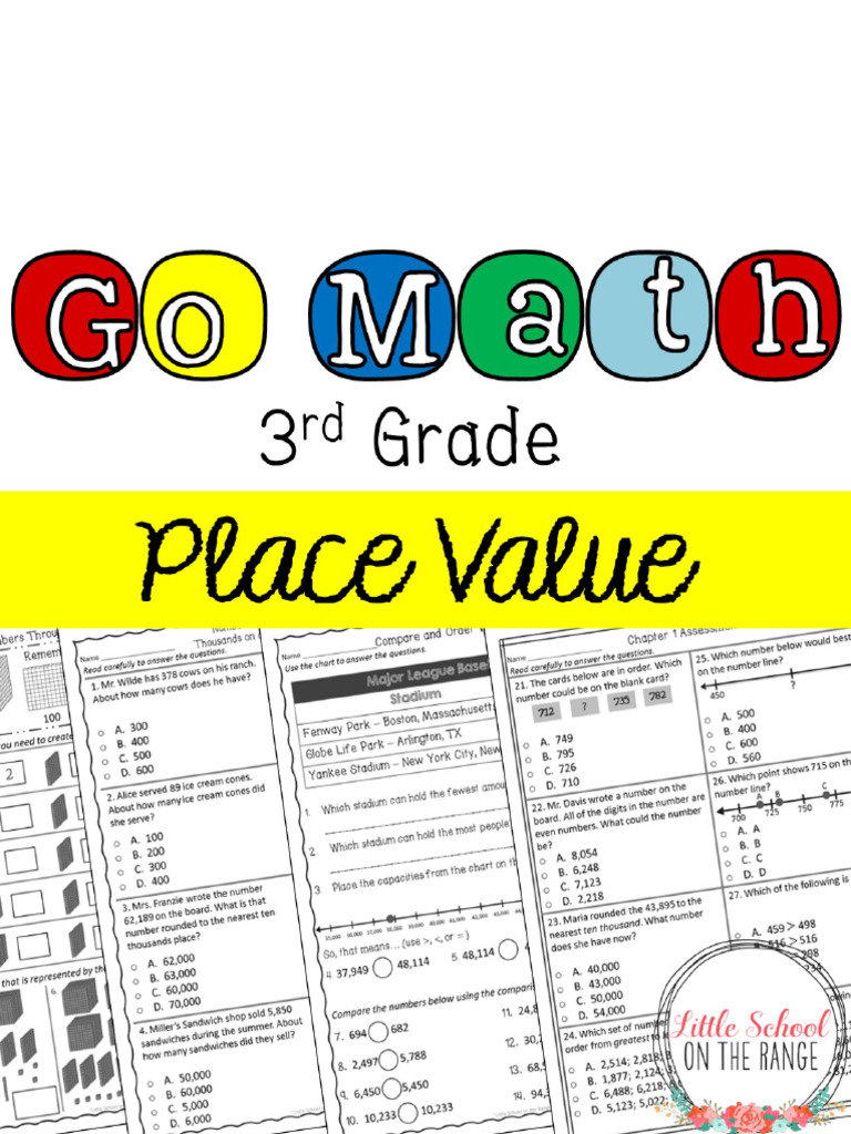 Go Math 3rd Grade Module 1 Supplement Place Value | PDF