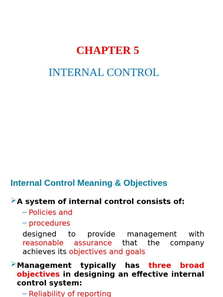 Internal Control Systems Explained | PDF | Internal Control | Audit
