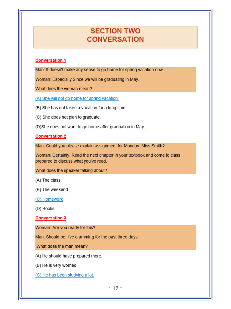 Test Conversation | PDF