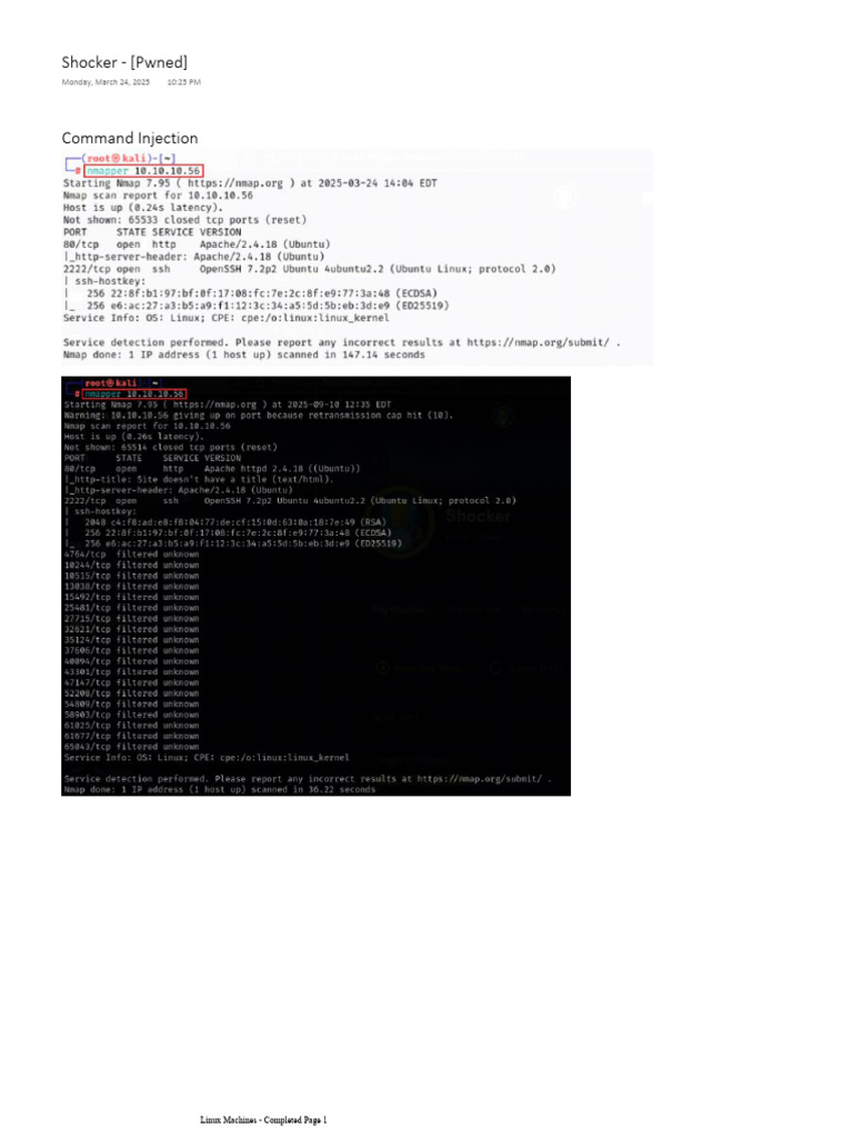 Command Injection and ShellShock Exploit | PDF
