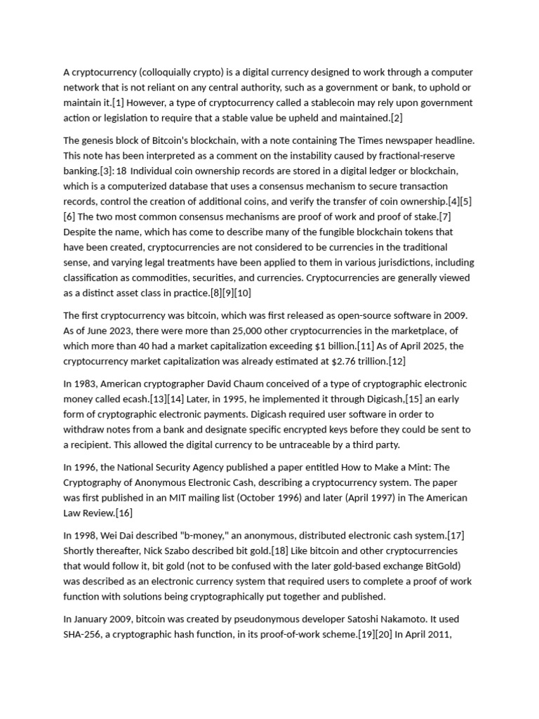 Crypto Currency | PDF | Cryptocurrency | Graphics Processing Unit