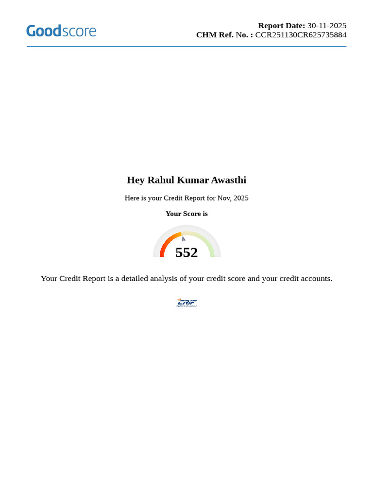 Report - Rahul Kumar - 11-30-2025 | PDF | Finance & Money Management ...
