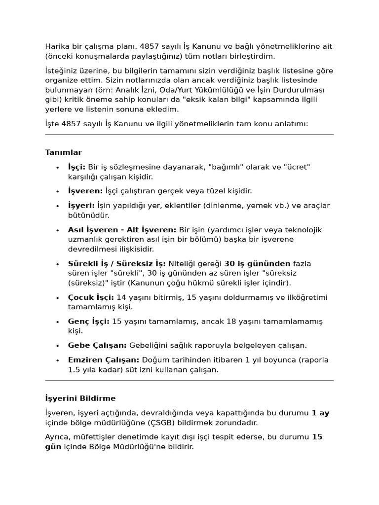 Harika Bir Çalışma Planı | PDF