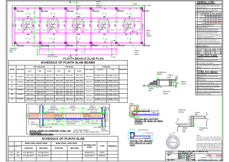 Plinth Beam and Slab Construction Guide | PDF | Beam (Structure ...