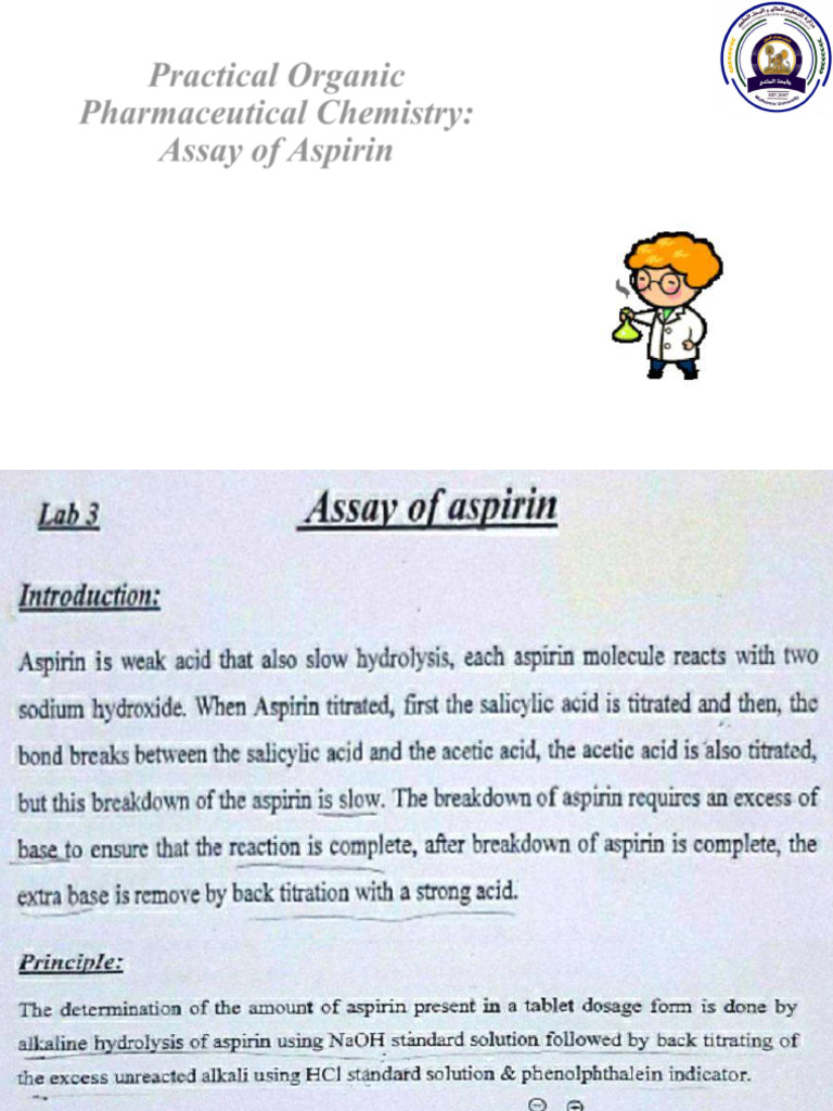 Assay of Aspirin | PDF