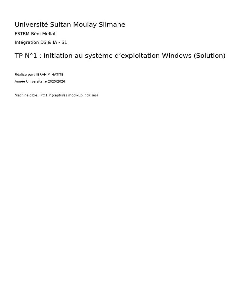 TP1 Completed | PDF