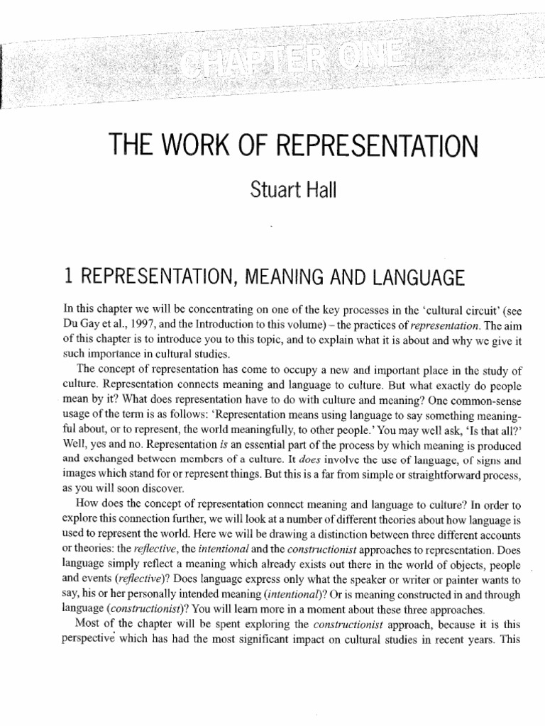 0924-1001 Hall - The Work of Representation | PDF