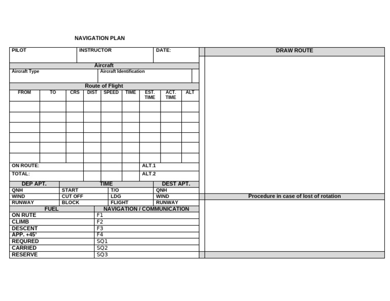 Navigation Plan | PDF