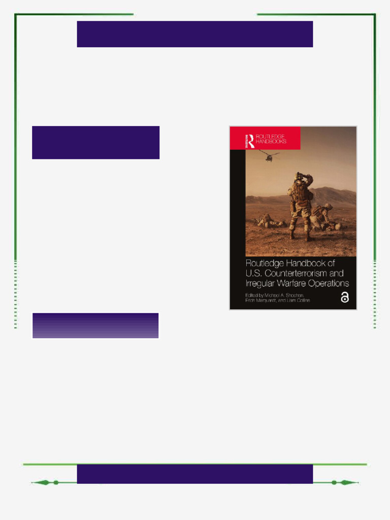 Routledge Handbook Of U S Counterterrorism And Irregular Warfare ...