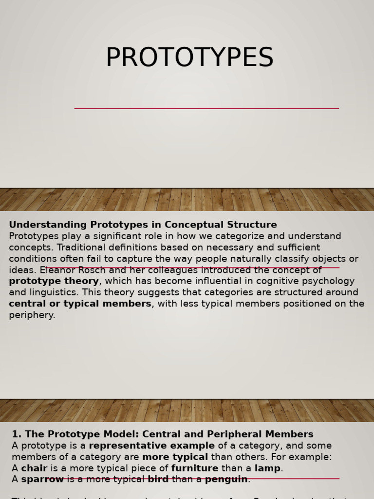 Understanding Prototype Theory in Concepts | PDF | Thought | Concept