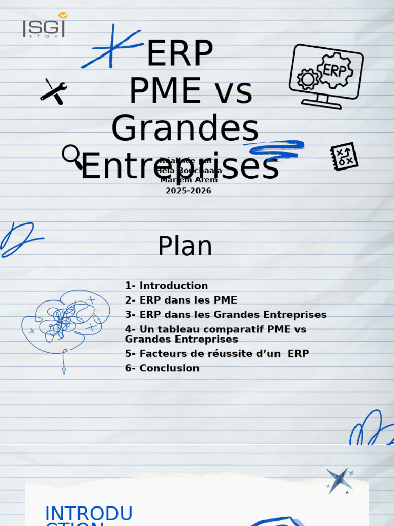 ERP : Comparaison PME et Grandes Entreprises | PDF | Progiciel de ...