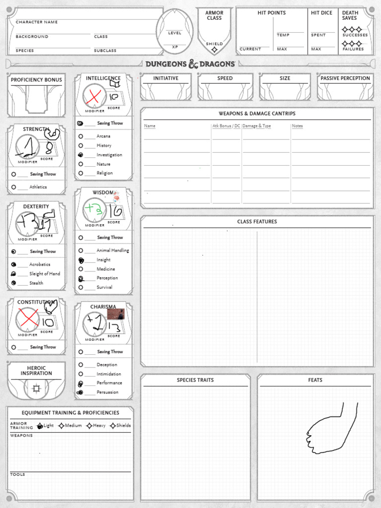 Kenku Rogue Character Sheet | PDF