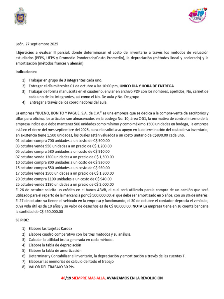 Ejercicios de Contabilidad Financiera III | PDF | Economias | Negocios ...
