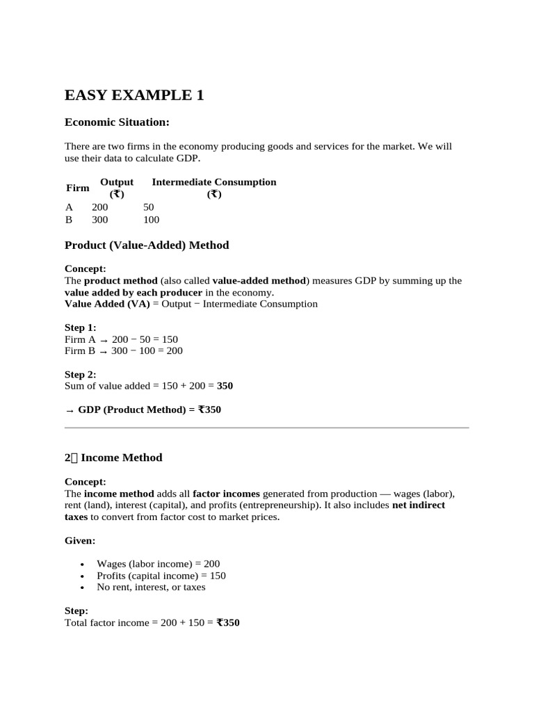 Understanding GDP Calculation Methods | PDF | Gross Domestic Product ...