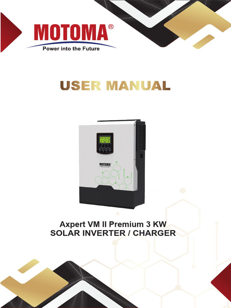 Axpert VM II 3KW Inverter Manual | PDF | Battery Charger | Power Inverter