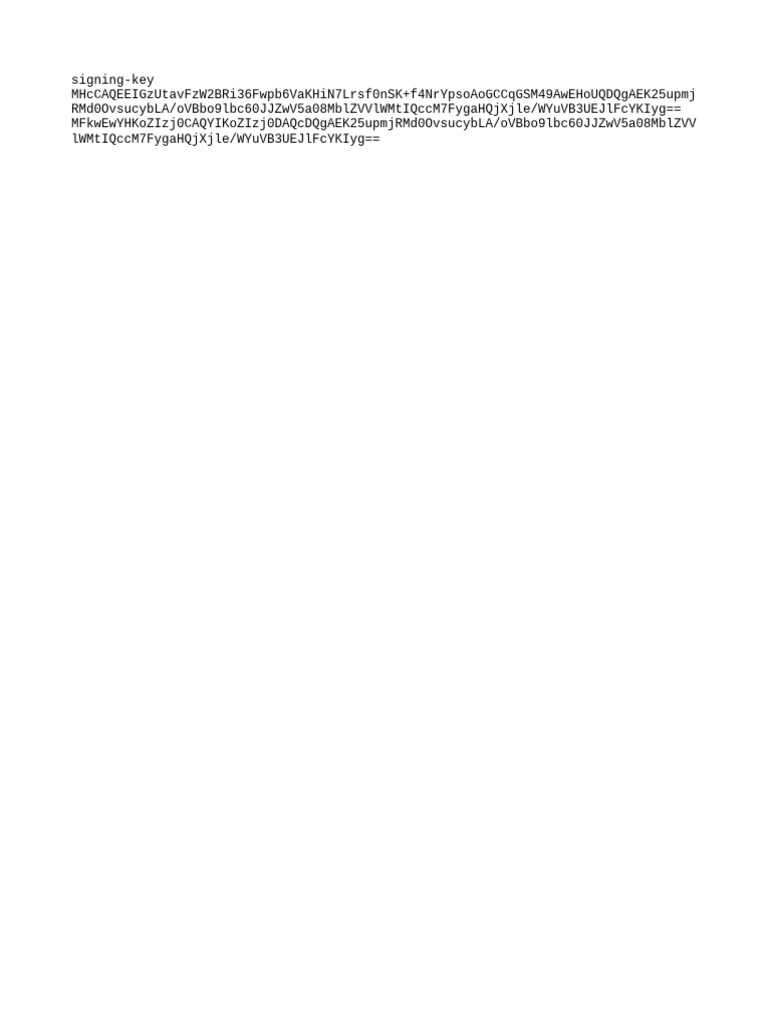 Security Keys | PDF