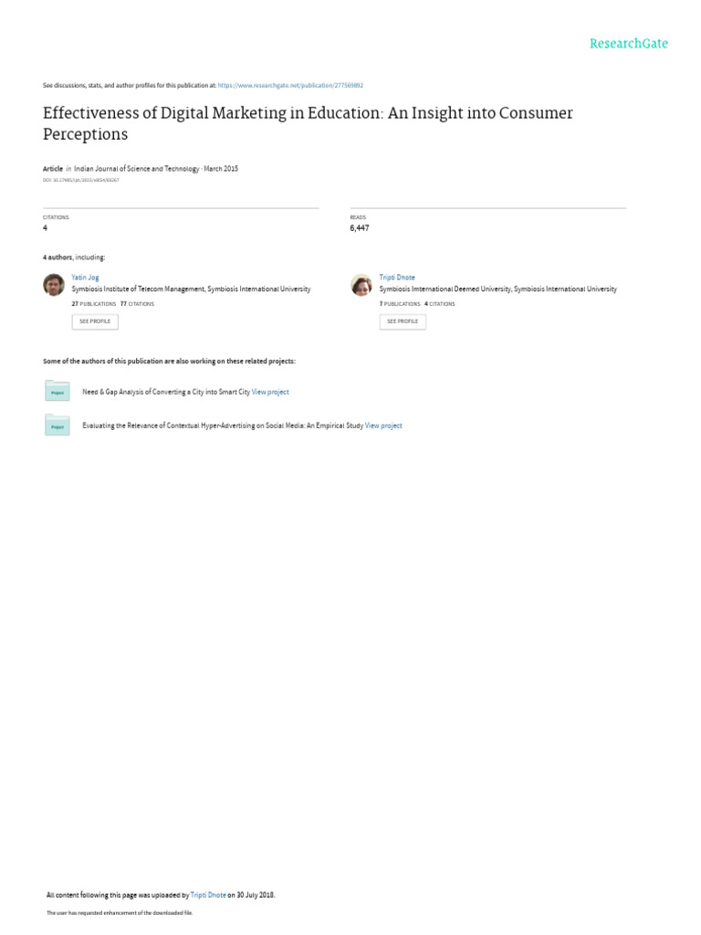 Effectiveness_of_Digital_Marketing_in_Education_An | PDF | Digital ...