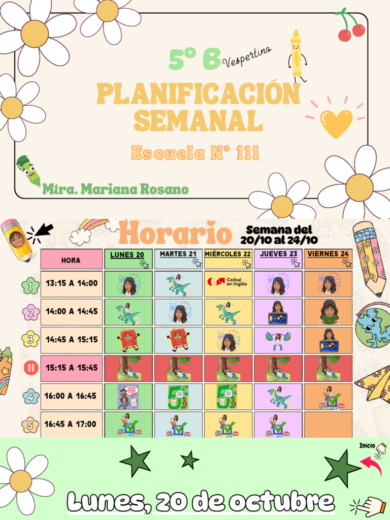 Semana Del 20 Al 24 | PDF | Infografia | Aprendizaje