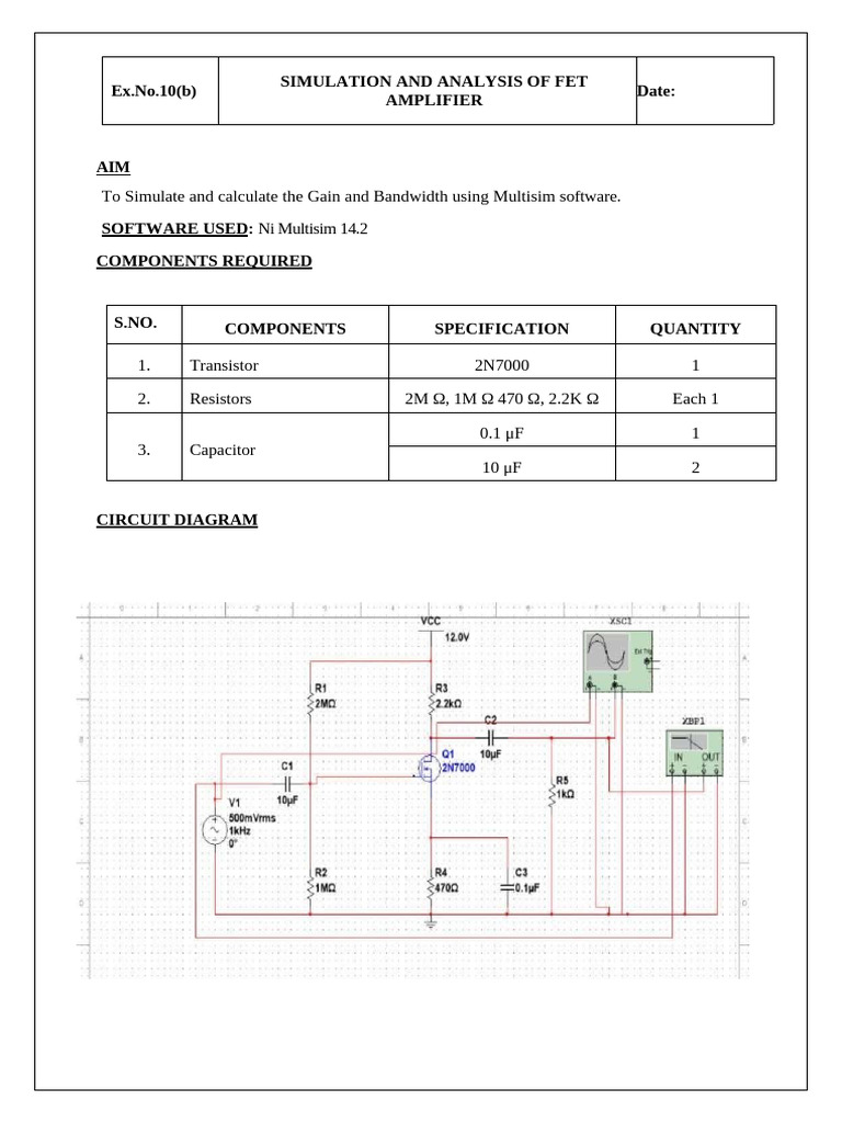 Sample EC Lab Simulation Experiment[10. B] | PDF
