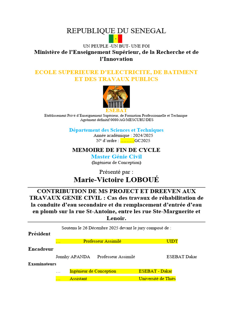Gestion de Projet en Génie Civil Urbain | PDF | Gestion de projet ...