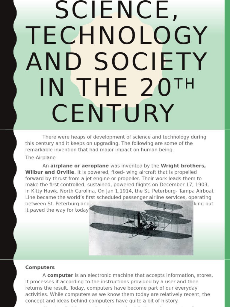20th Century Science and Technology Advances | PDF | Integrated Circuit ...