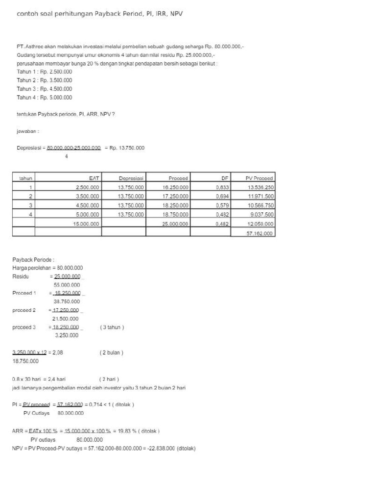 Payback Period | PDF
