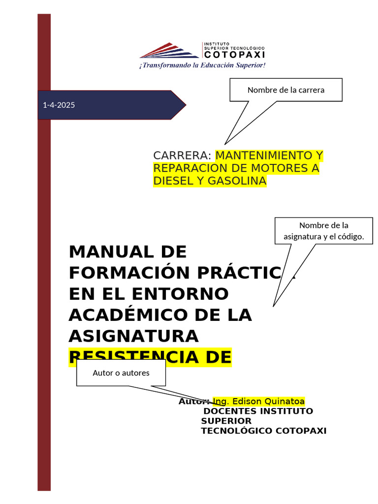 Guía Práctica de Resistencia de Materiales | PDF | Laboratorios | Maestros