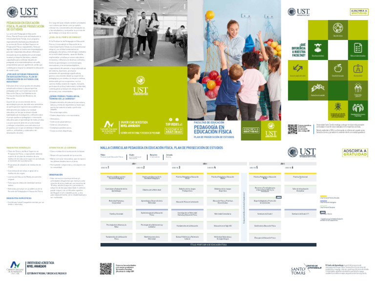 Pedagogía en Educación Física UST | PDF | Pedagogía | Plan de estudios
