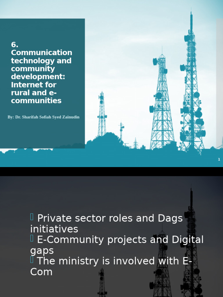 6 Upgraded Communication Technology and Community Development Internet ...