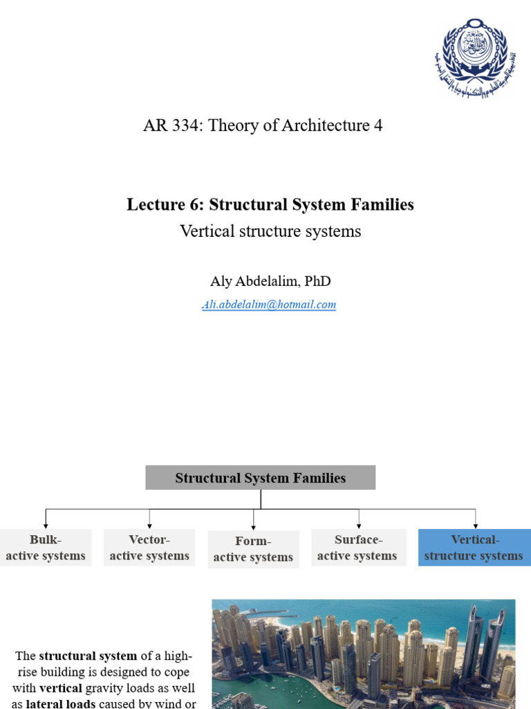 Lecture 6 - Vertical Structure System | PDF | Truss | Architectural Design