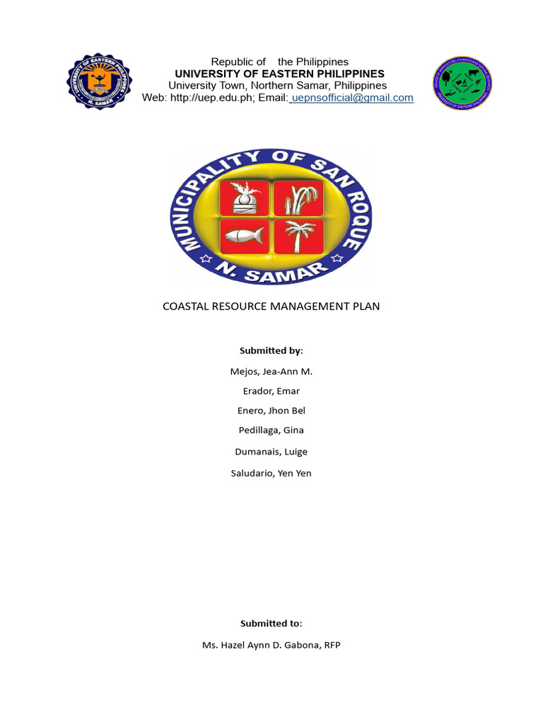 San Roque Coastal Resource Management Plan | PDF | Waste Management | Coast