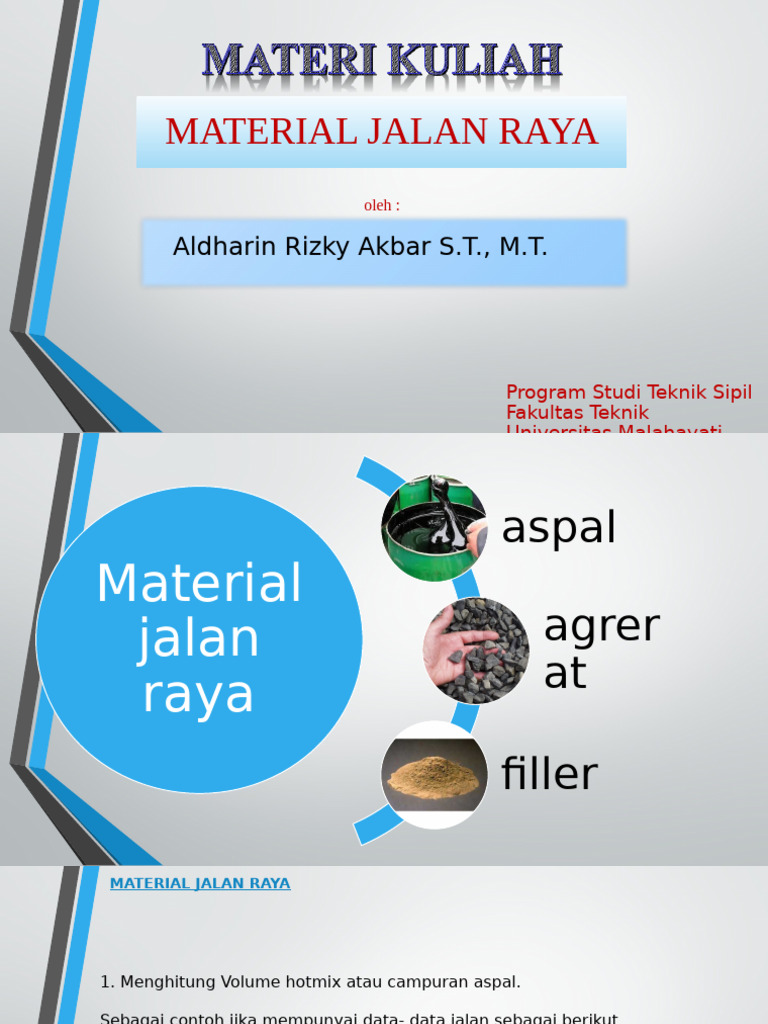Perhitungan Material Jalan Raya | PDF
