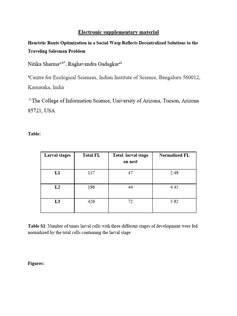 Wasp Route Optimization Study | PDF | Wasp | Insects