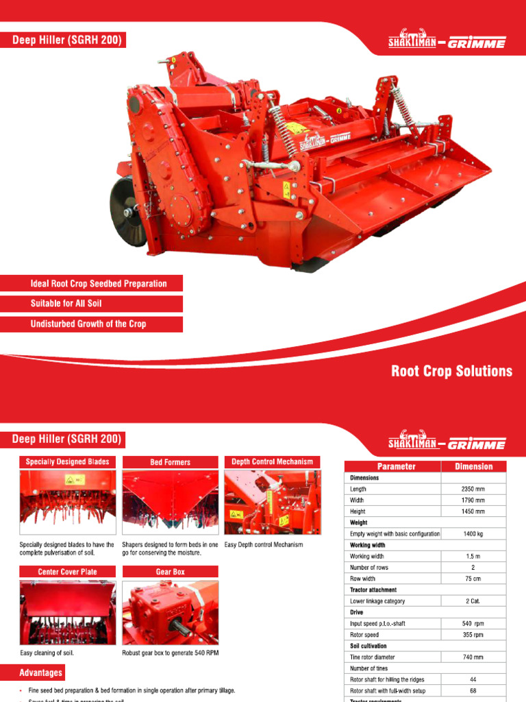 Deep Hiller SGRH 200 | PDF