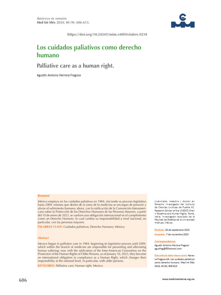 Cuidados Paliativos Como D H. | PDF | Cuidados paliativos | Cuidado de ...