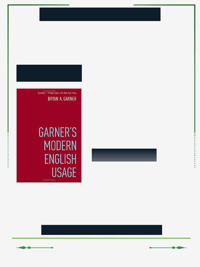 Garner’s Modern English Usage Bryan A. Garner eBook international ...