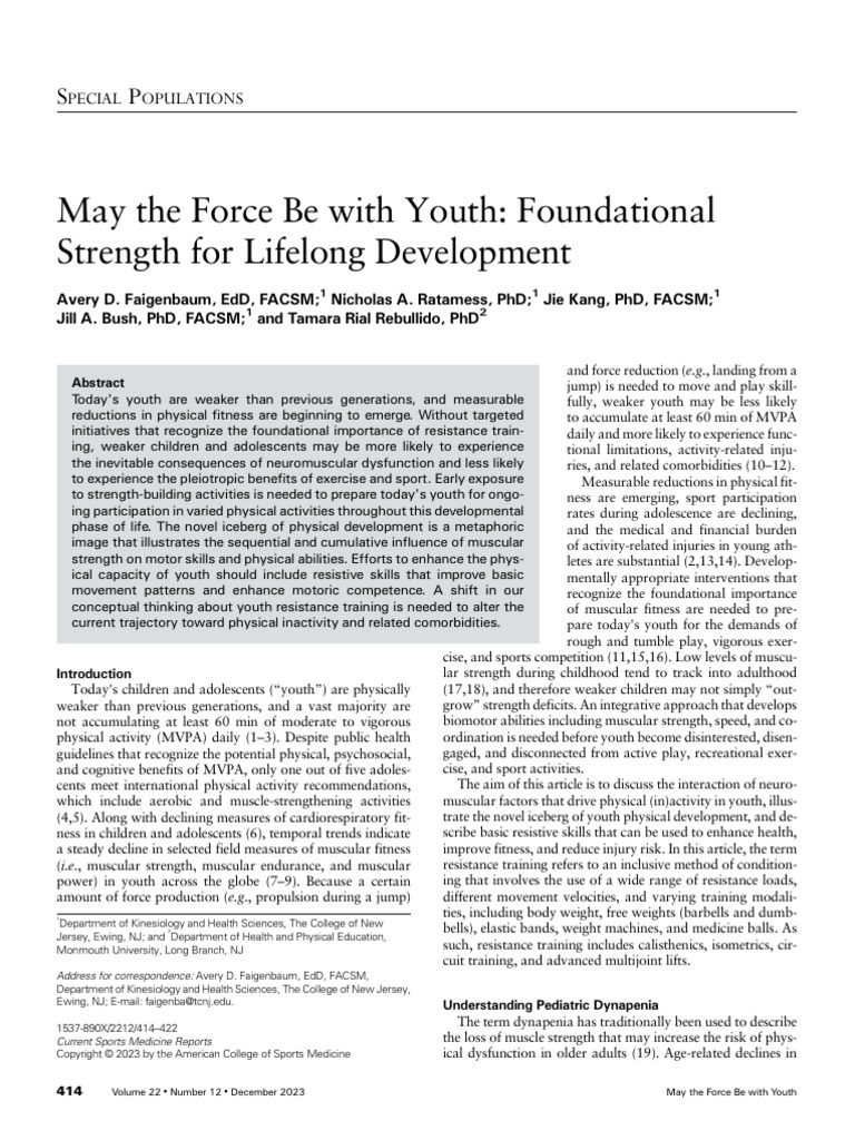 May the Force Be With Youth Foundational Strength.7 | PDF | Strength ...