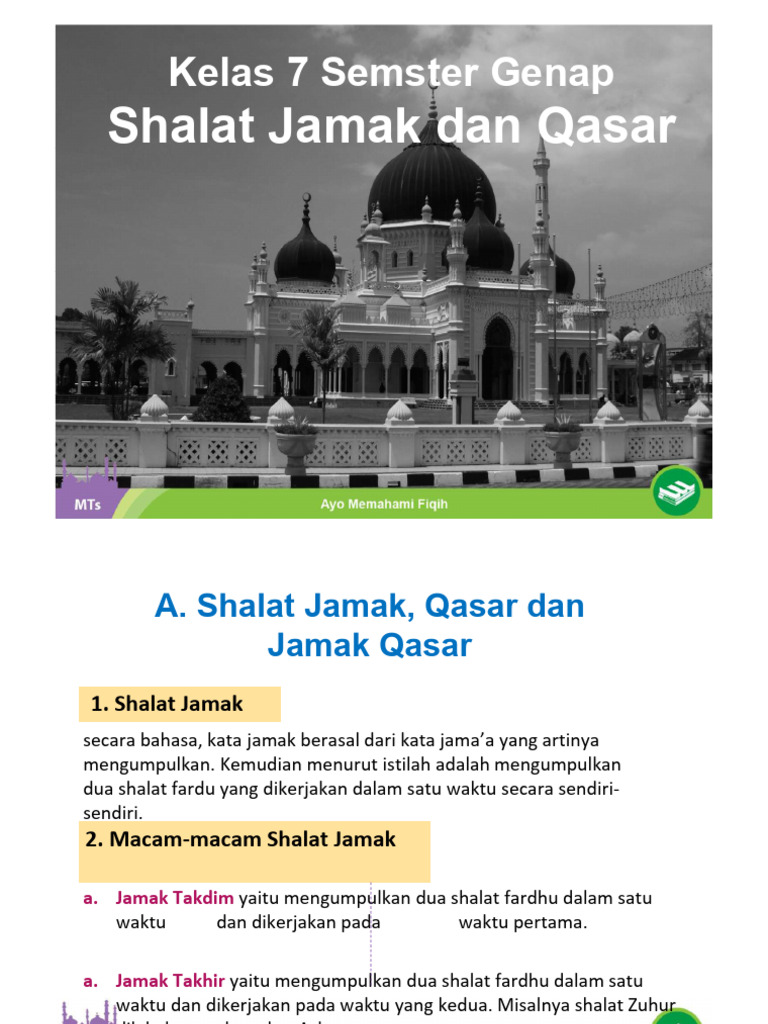 Panduan Shalat Jamak dan Qasar | PDF