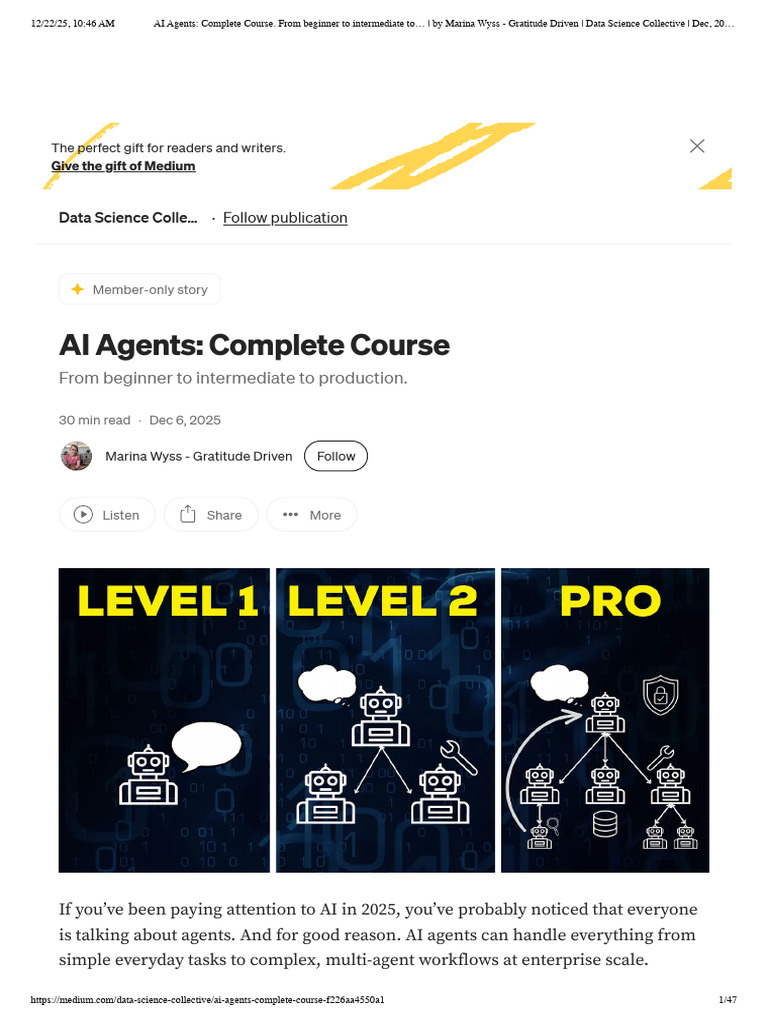 AI Agents: Beginner to Advanced Guide | PDF | Computing | Cognitive Science