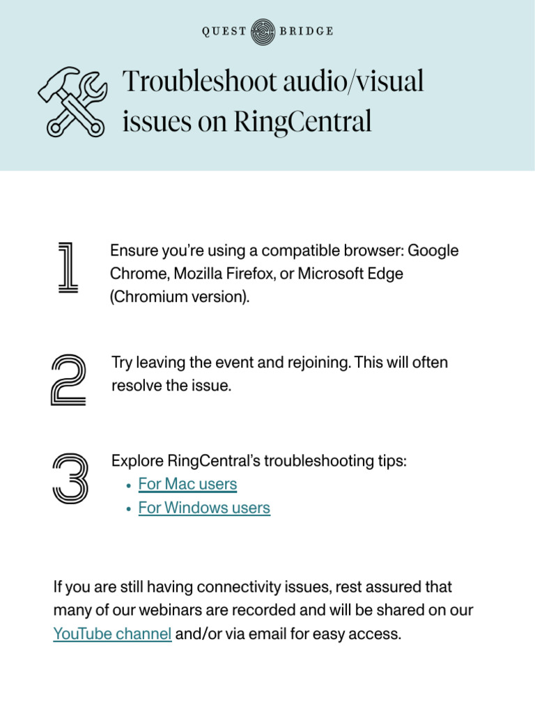 Troubleshoot Audio_Visual Issues on RingCentral | PDF