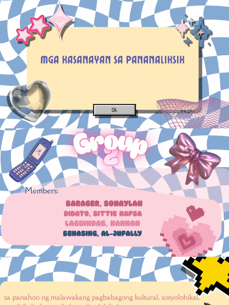 Blue Yellow Y2K Project Presentation | PDF