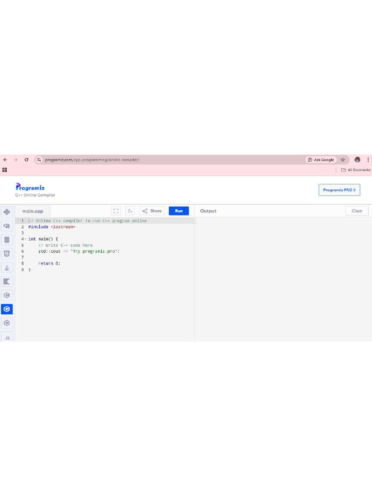 Online Compiler Image | PDF