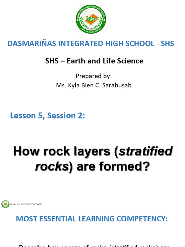 Formation of Stratified Rock Layers | PDF | Stratigraphy | Geology