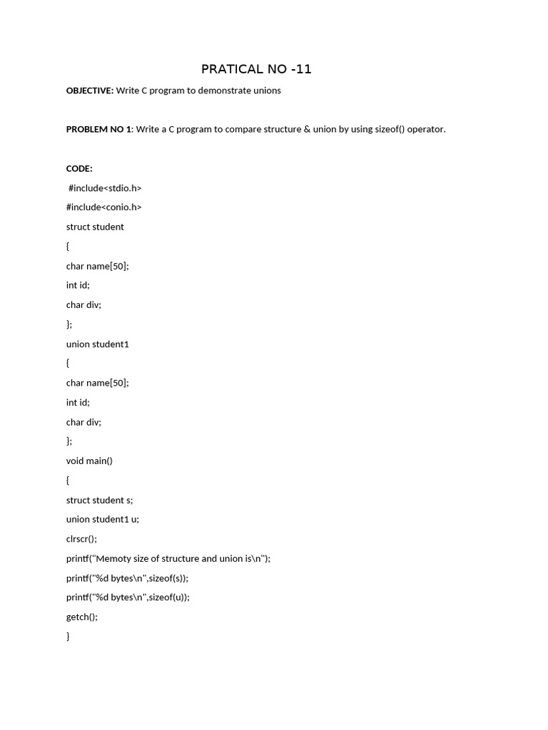 Practical No 11 | PDF